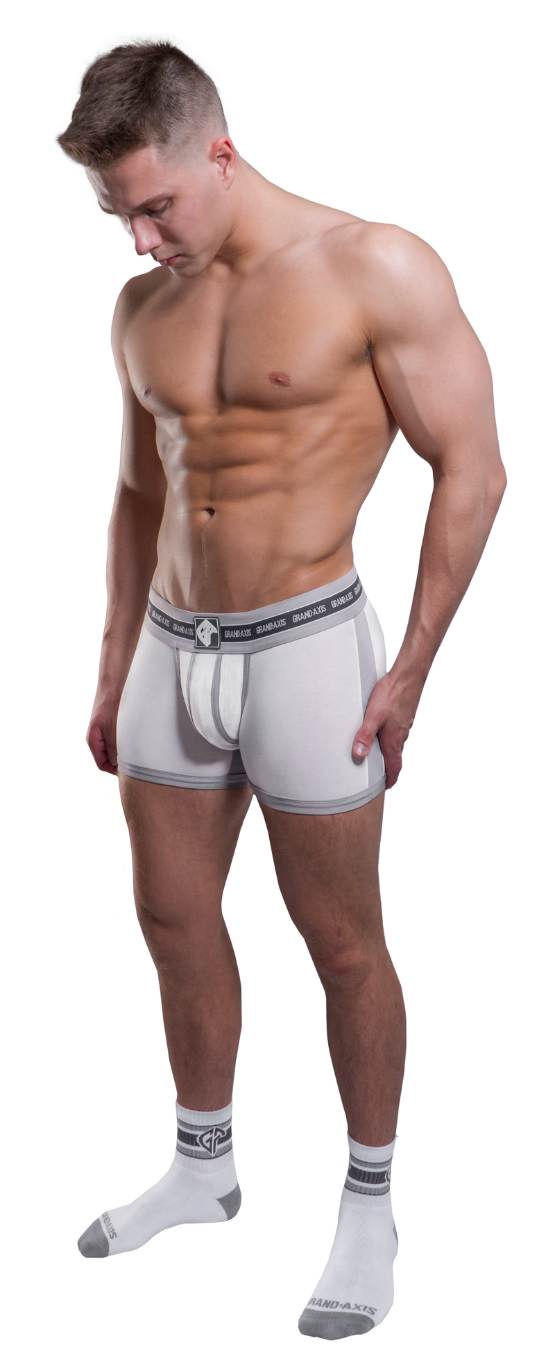 Maxx 5 Pack Hipster Briefs; Style 155834, Grey
